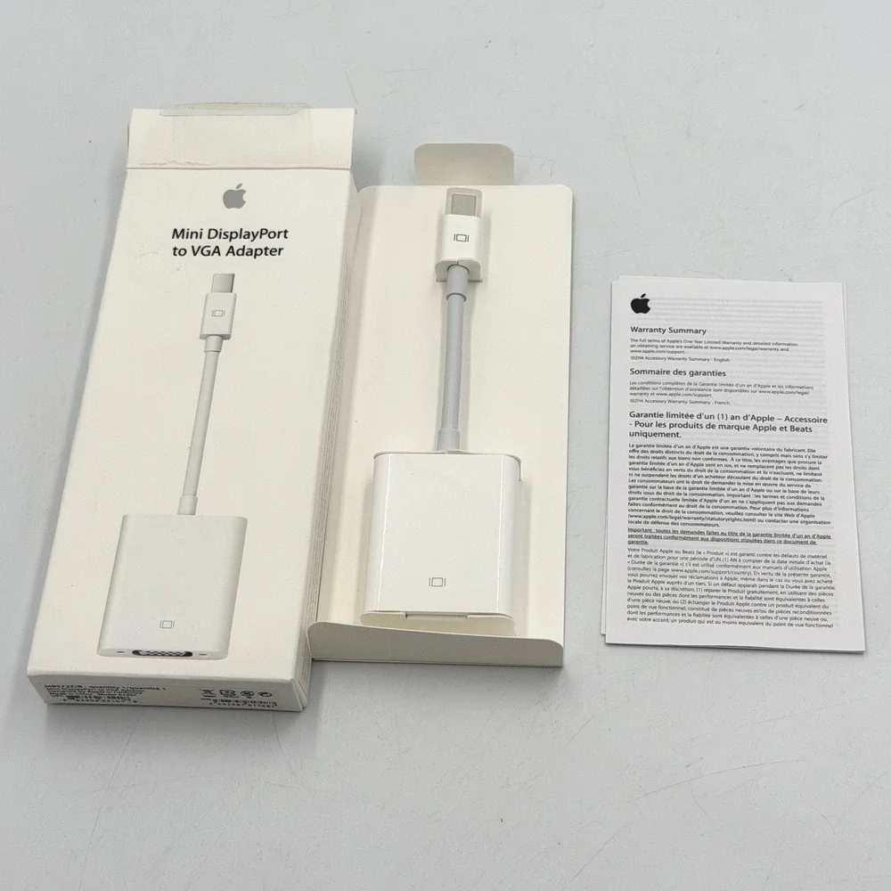 Official Apple Mini DisplayPort to VGA Adapter A1307 MB572Z/B Mac Open Box